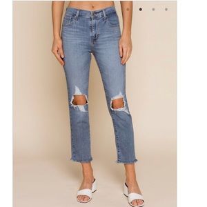 Levi’s 724 Straight Crop Jean in wash Good measure